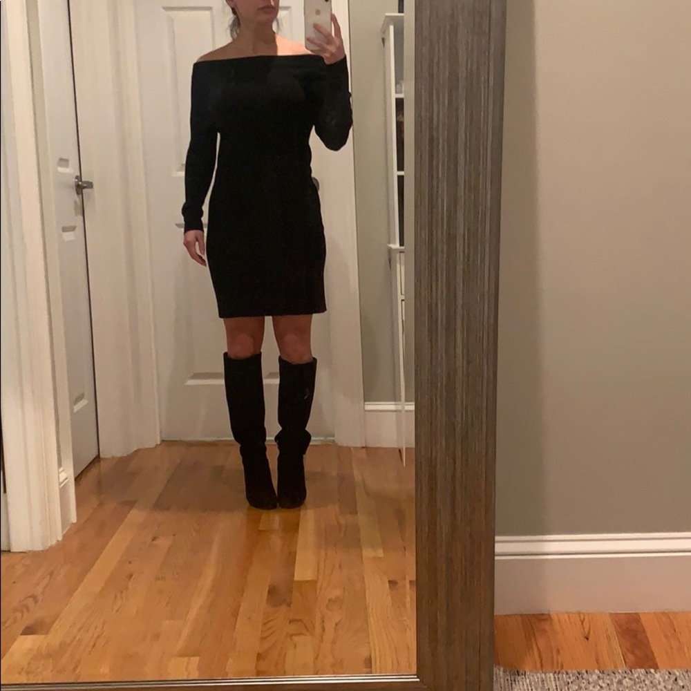 Club Monaco Black Sweater Dress
